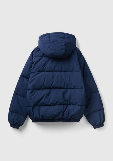  Erkek Lacivert Kaz Tüyü Dolgulu Mont