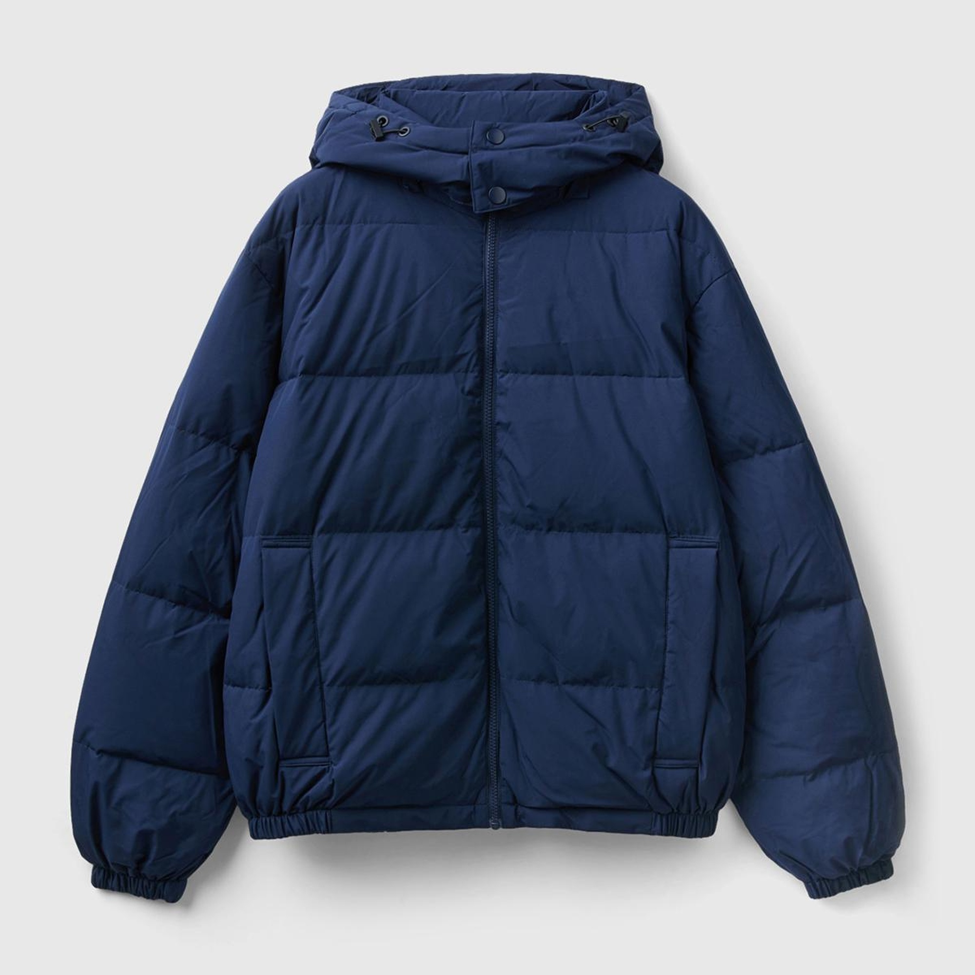 Erkek Lacivert Kaz Tüyü Dolgulu Mont