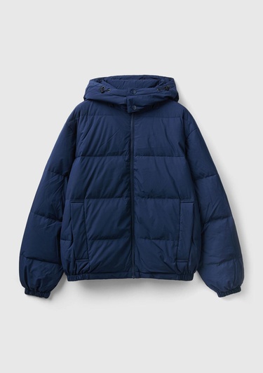  Erkek Lacivert Kaz Tüyü Dolgulu Mont