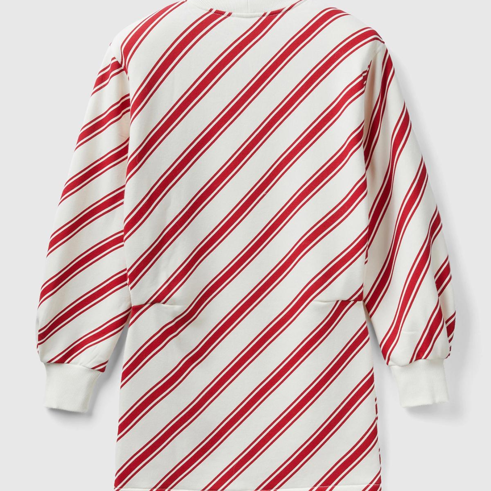 Kadın Kırmızı Mix Uzun Kollu Polarlı Mini Elbise