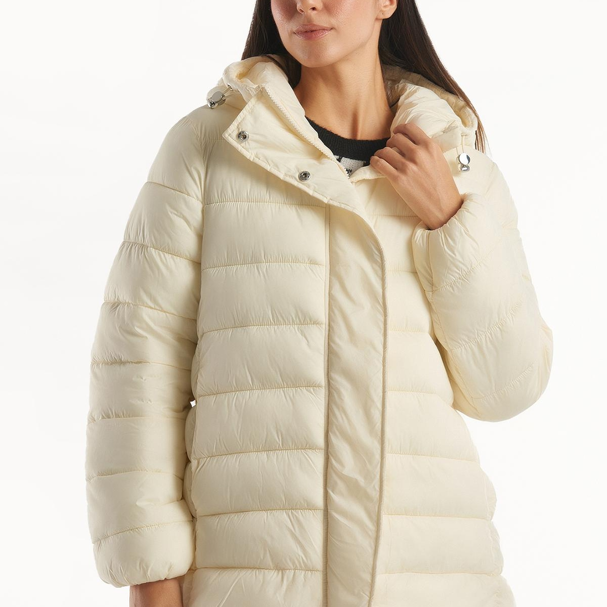 Kadın Krem  Pufa Mont