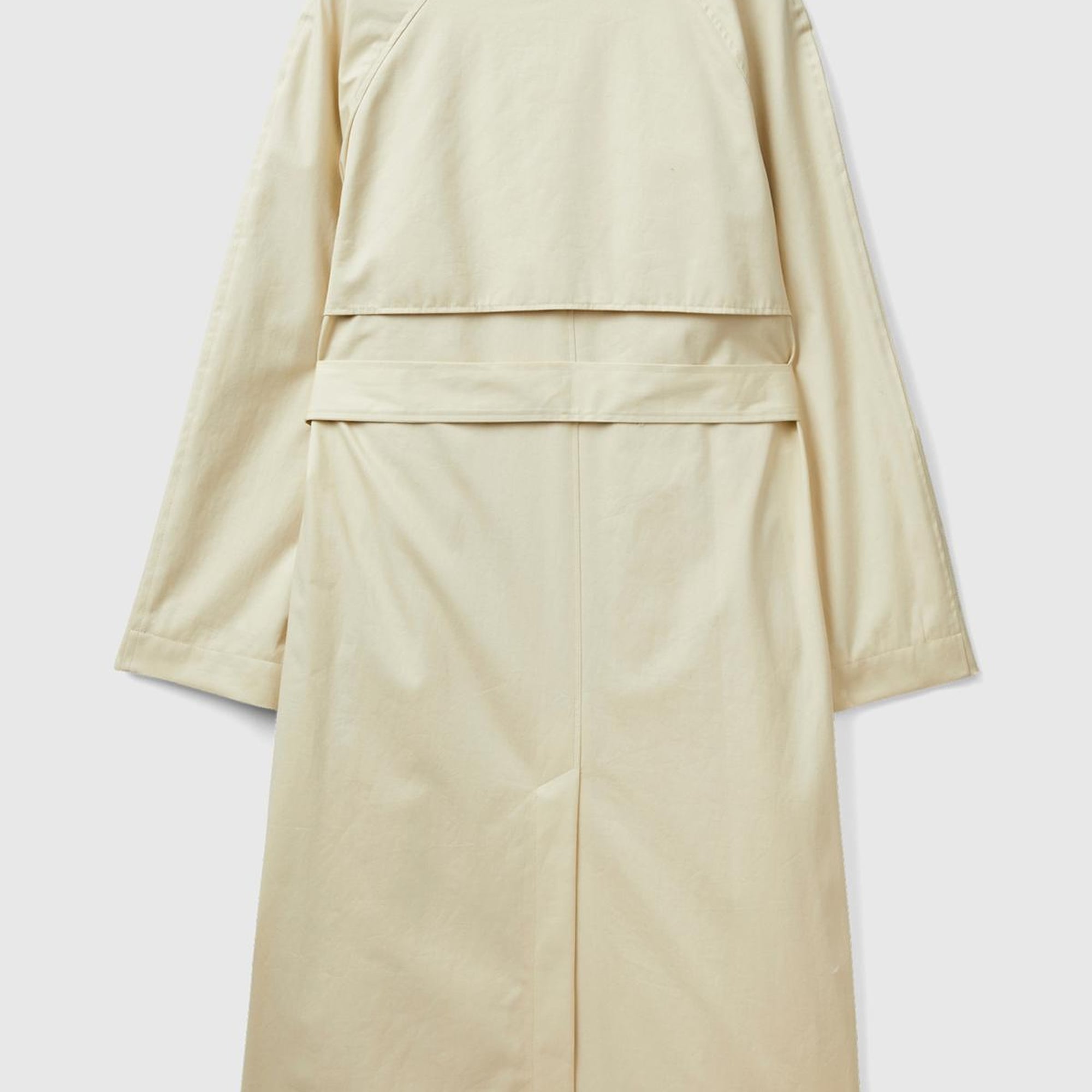 Kadın Bej Kemerli Mid Boy Trençkot