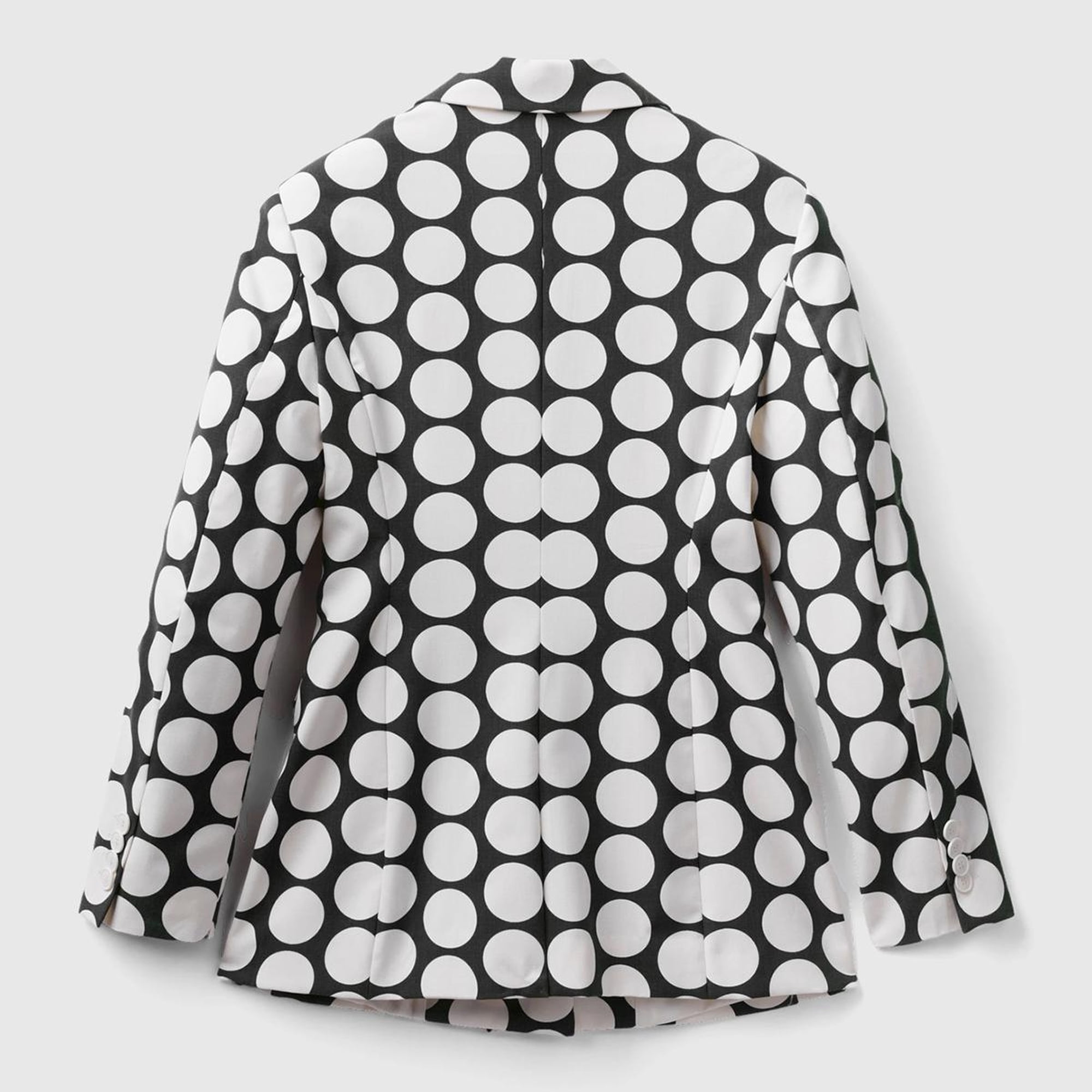 Kadın Siyah Beyaz Puantiyeli Ceket