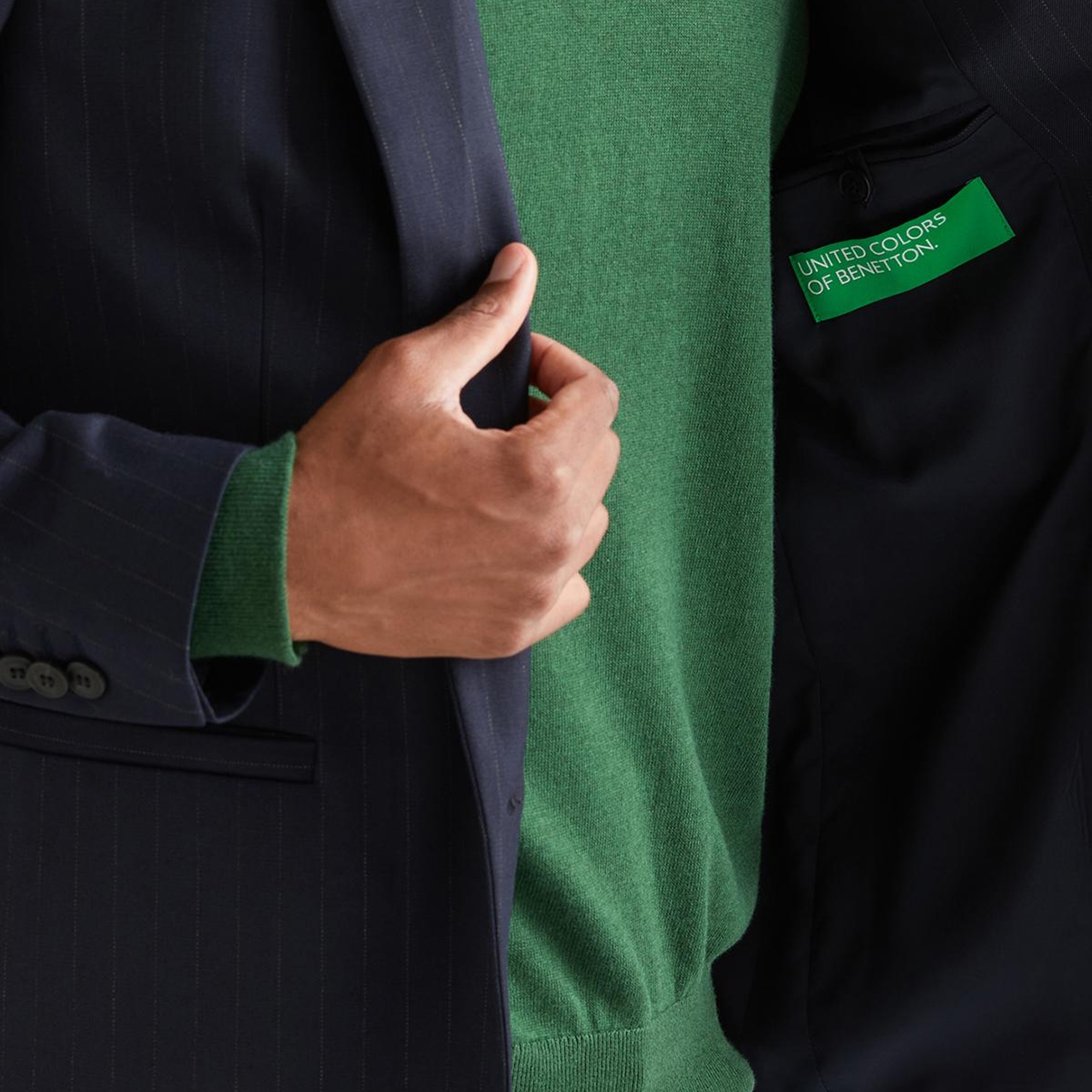 Erkek Siyah-Beyaz Regular Fit Ceket