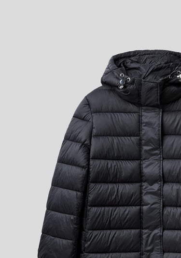  Kadın Siyah  Pufa Mont