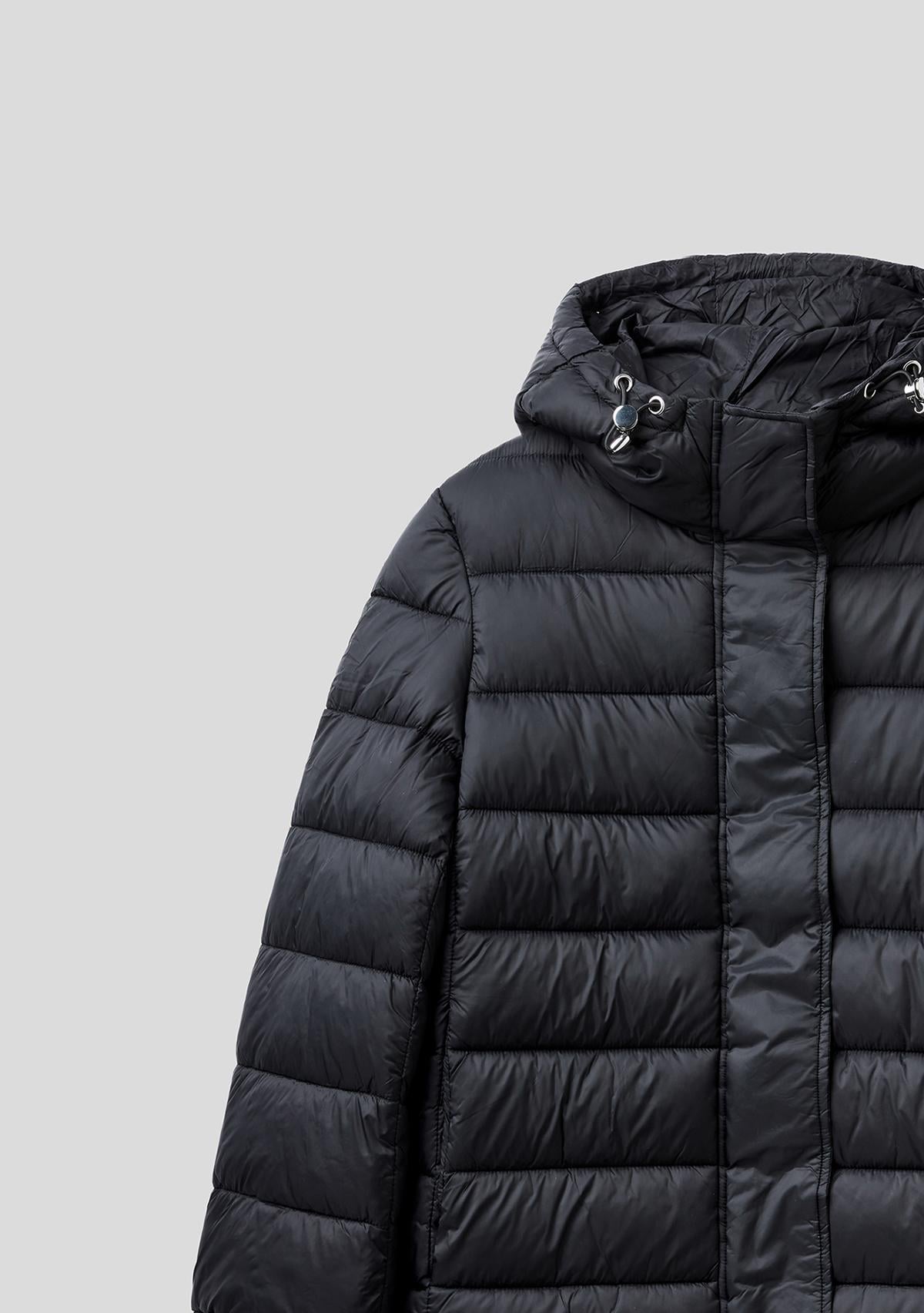  Kadın Siyah  Pufa Mont