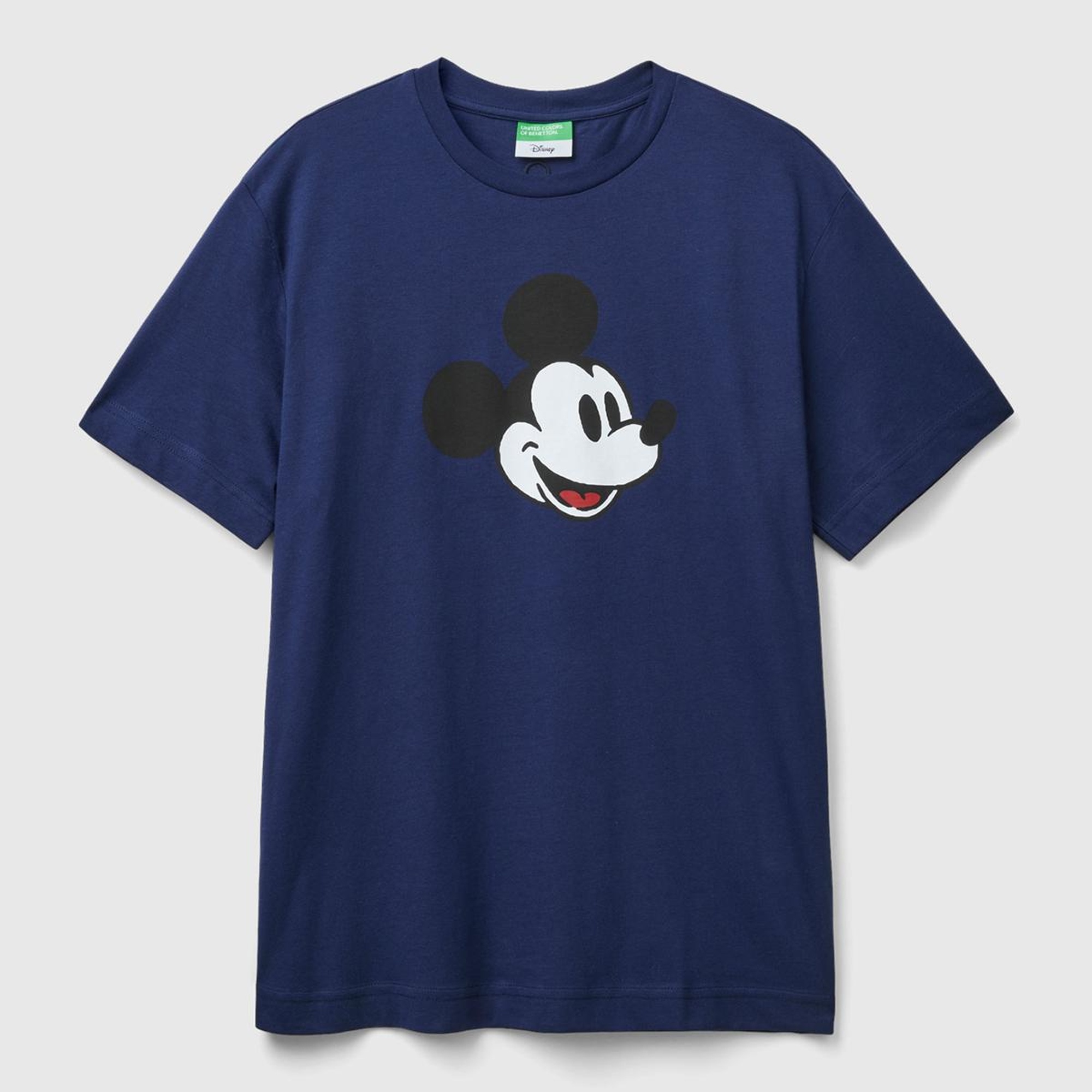 Unisex Lacivert %100 Koton Disney Baskılı T-Shirt