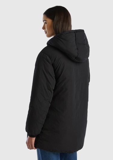  Kadın Siyah Uzun Mont