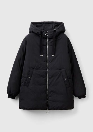  Kadın Siyah Uzun Mont