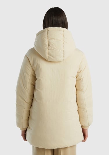  Kadın Bej Uzun Mont