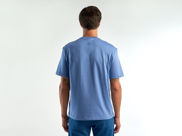  Unisex Havacı Mavi %100 Koton T-Shirt