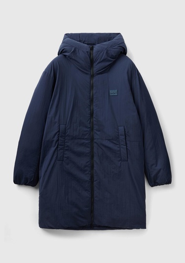  Erkek Lacivert Uzun Kaban