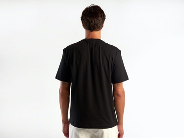  Unisex Siyah %100 Koton T-Shirt