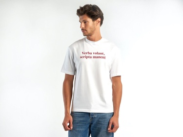  Unisex Beyaz %100 Koton T-Shirt