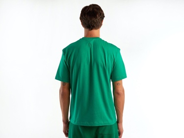  Unisex Yeşil %100 Koton T-Shirt