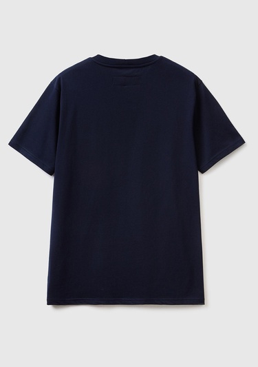  Erkek Lacivert %100 Koton Cepli T-Shirt