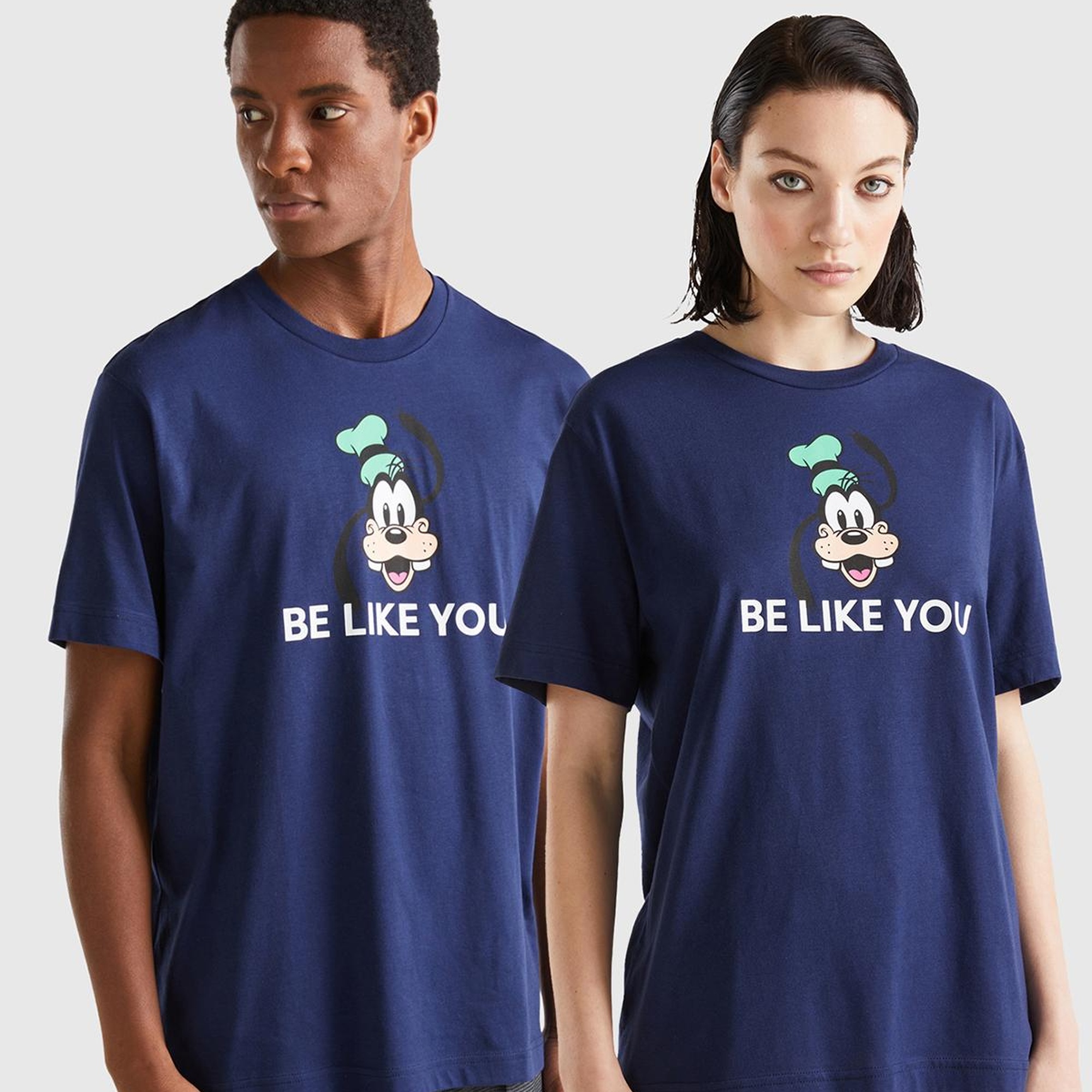 Unisex Lacivert Mix %100 Koton Disney Baskılı T-Shirt