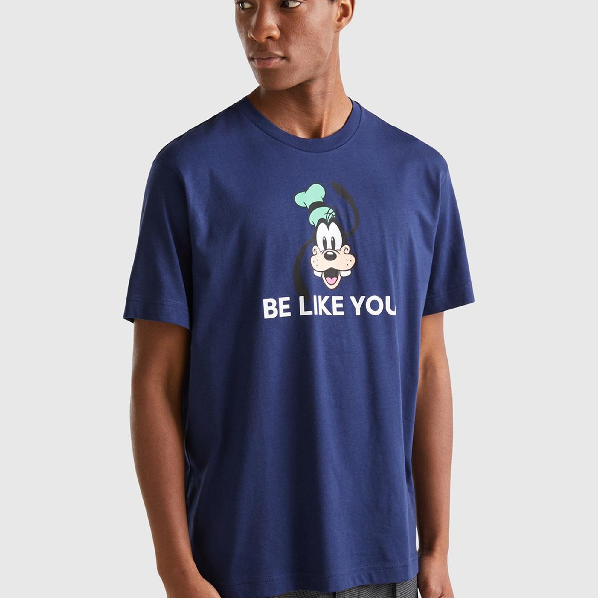 Unisex Lacivert Mix %100 Koton Disney Baskılı T-Shirt