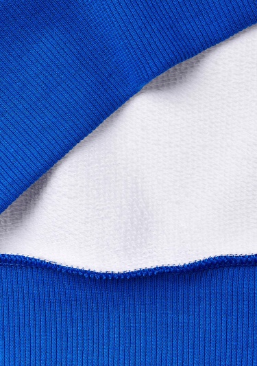  Kadın Beyaz Mix %100 Koton Rahat Kalıp Benetton Yazılı Sweatshirt