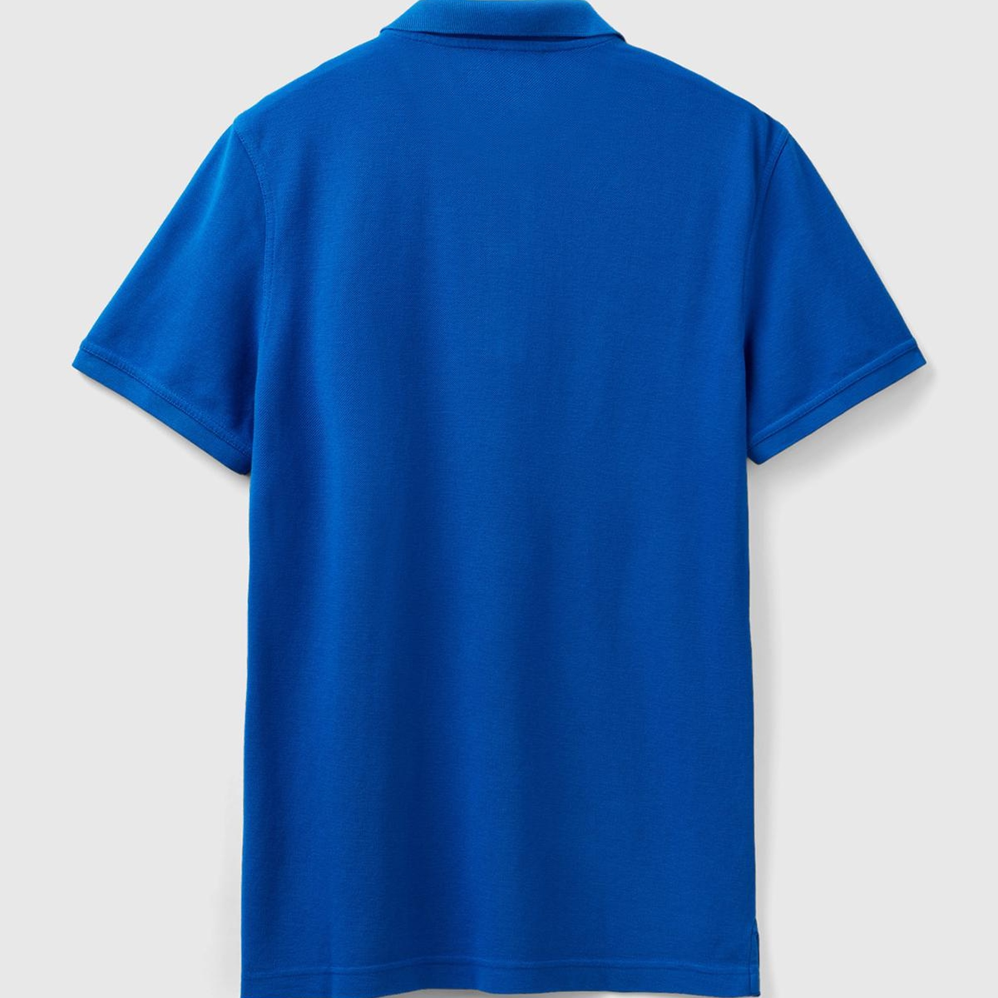 Erkek Saks Mavi Regular Fit Kısa Kollu Polo Tshirt