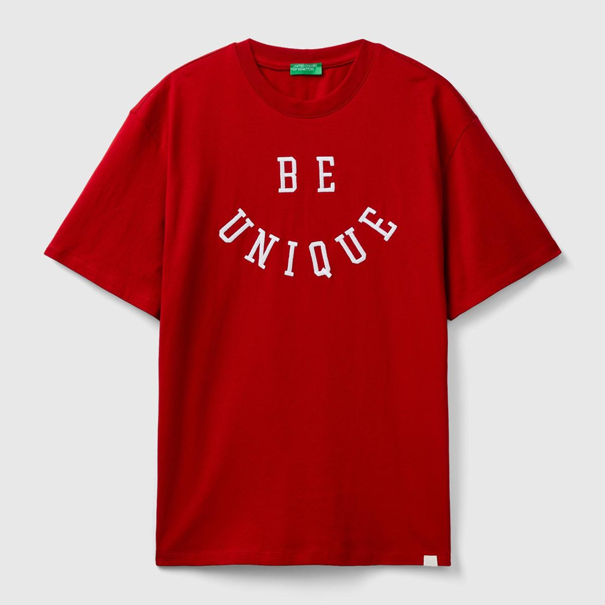 Erkek Vişne Çürüğü %100 Koton Slogan Baskılı T-Shirt