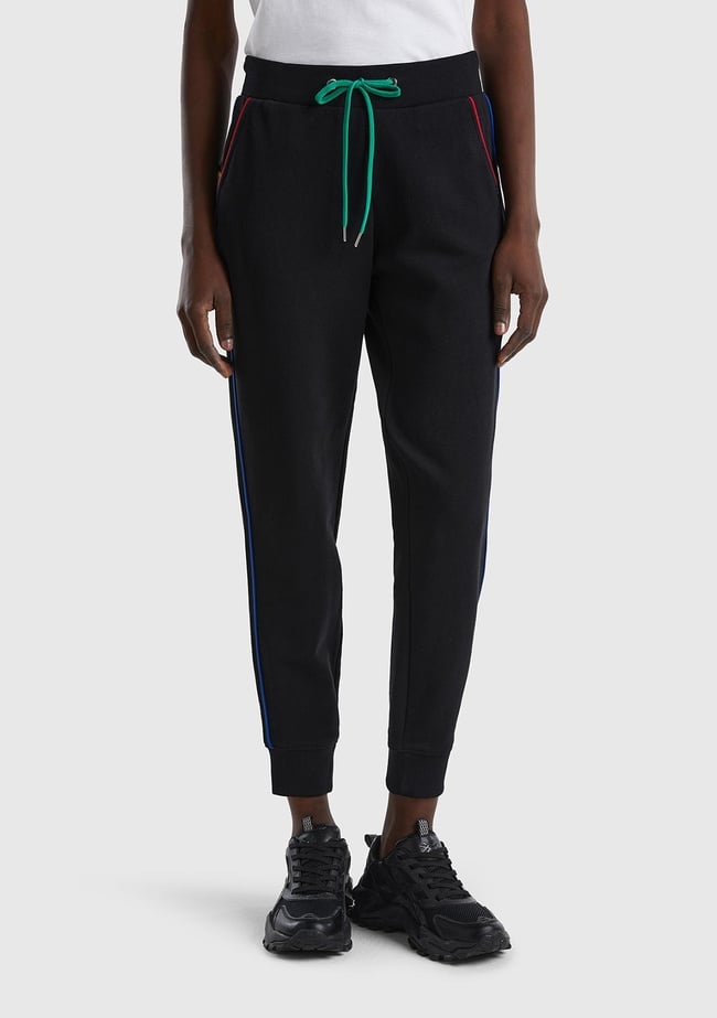  Kadın Siyah Mix Eşofman Altı