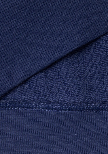  Erkek Lacivert %100 Koton Bisiklet Yaka Basic Sweatshirt
