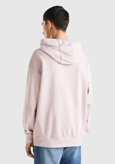  Unisex Gül Kurusu Disney Desenli Kapşonlu Sweatshirt