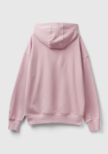  Unisex Gül Kurusu Disney Desenli Kapşonlu Sweatshirt