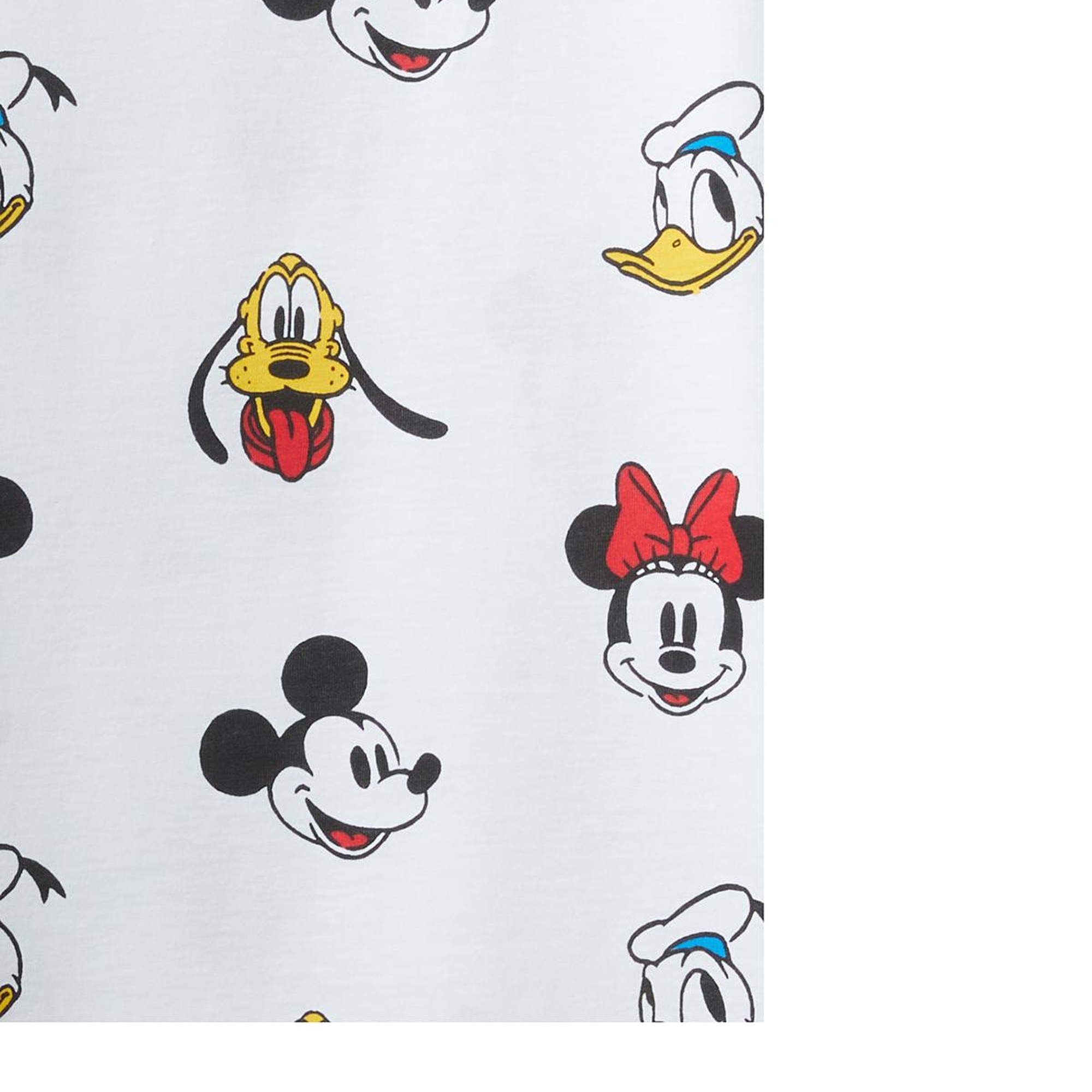 Unisex Beyaz %100 Koton Küçük Disney Baskılı T-Shirt