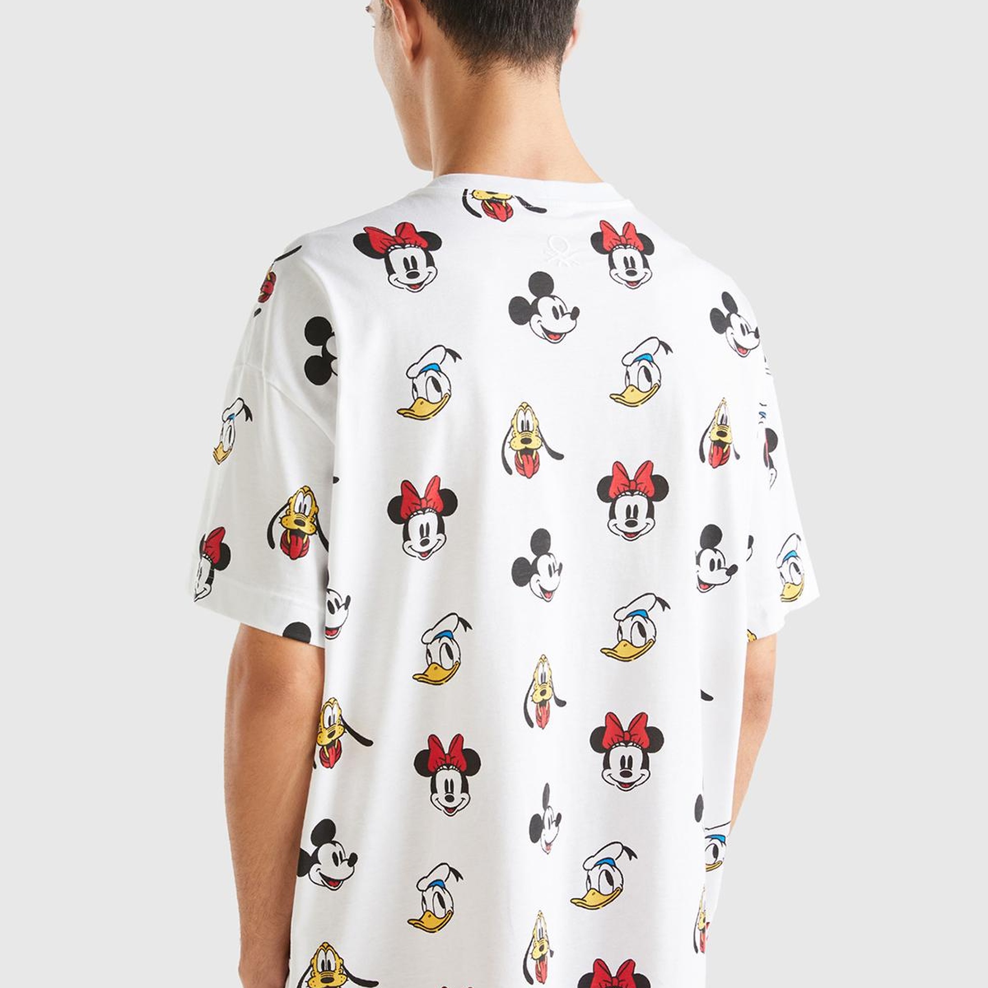 Unisex Beyaz %100 Koton Küçük Disney Baskılı T-Shirt