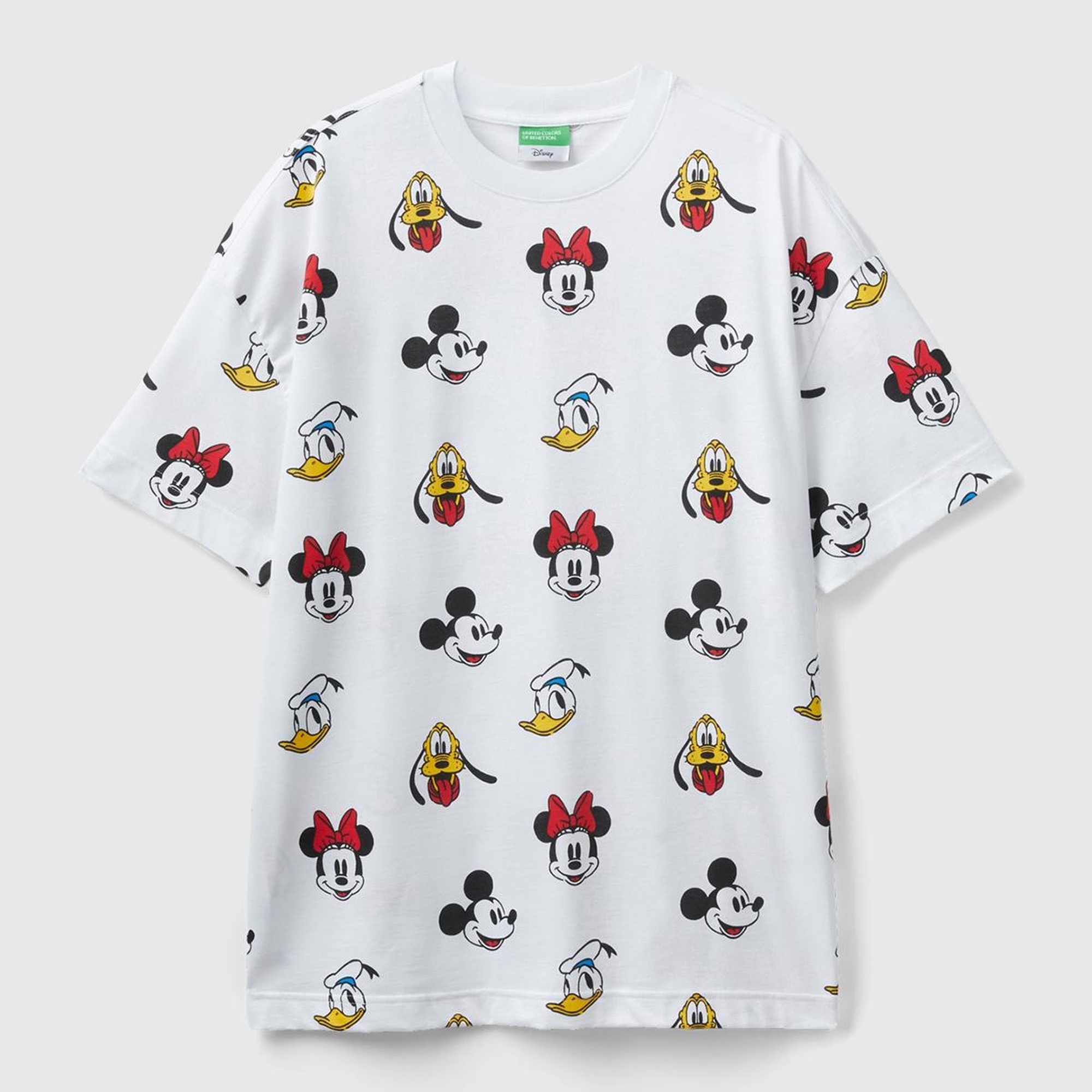 Unisex Beyaz %100 Koton Küçük Disney Baskılı T-Shirt