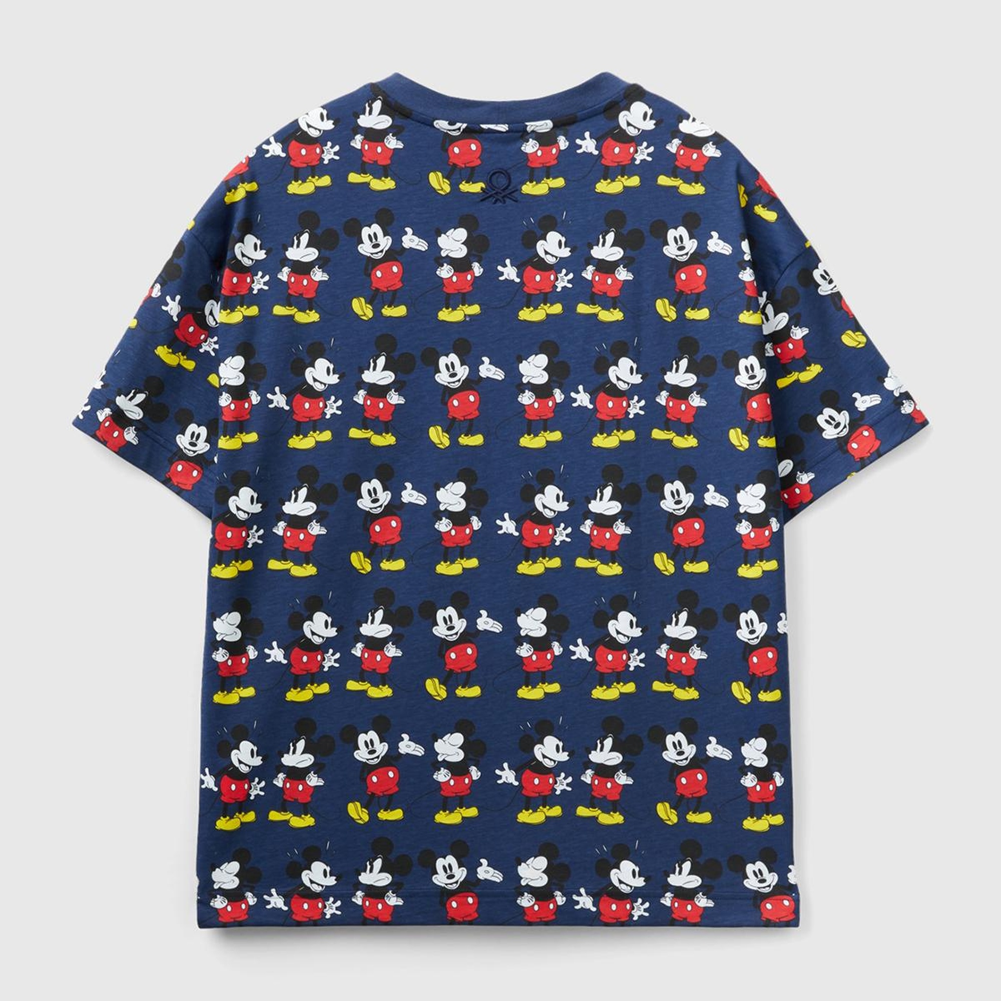 Unisex Lacivert %100 Koton Küçük Disney Baskılı T-Shirt