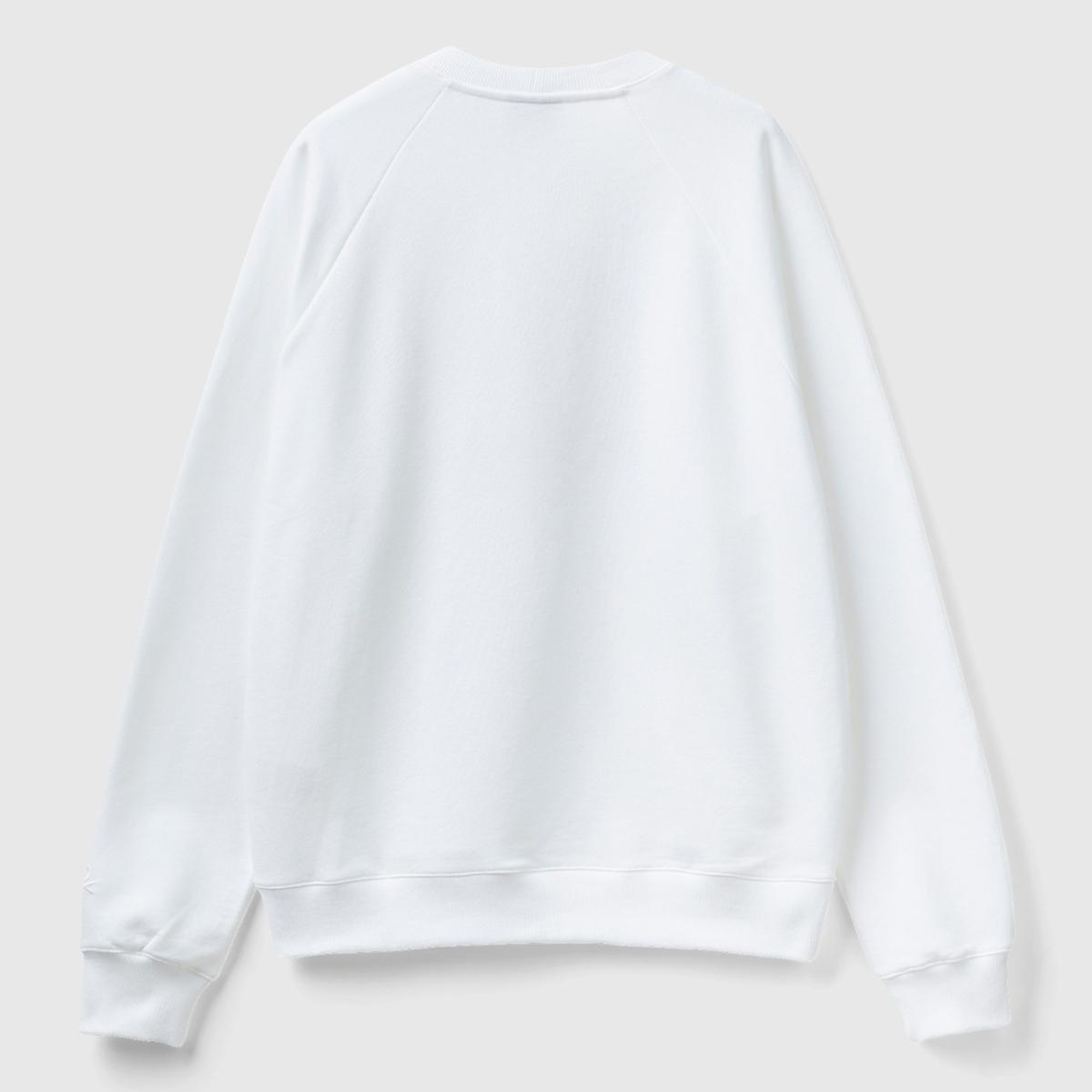 Unisex Beyaz Disney Baskılı Sweatshirt