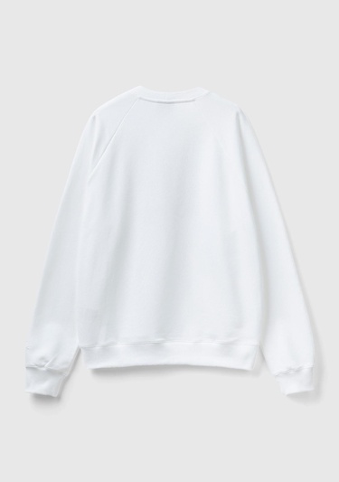  Unisex Beyaz Disney Baskılı Sweatshirt