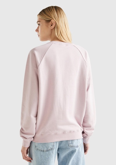  Unisex Gül Kurusu Disney Baskılı Sweatshirt