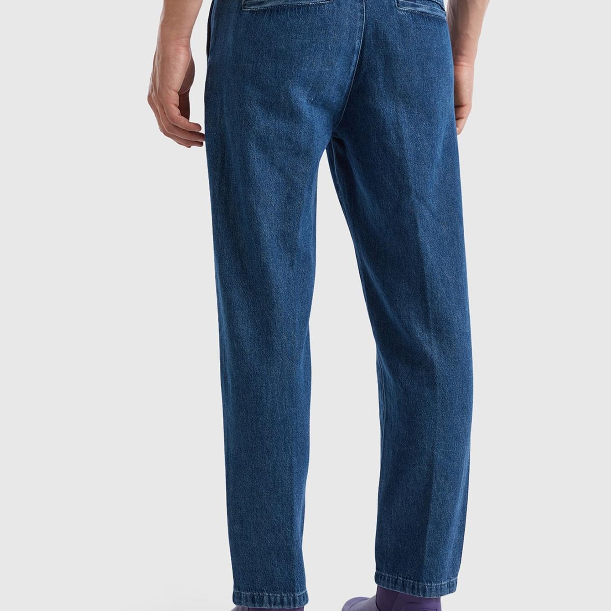 Erkek Denim Chino Regular Fit Denim Pantolon