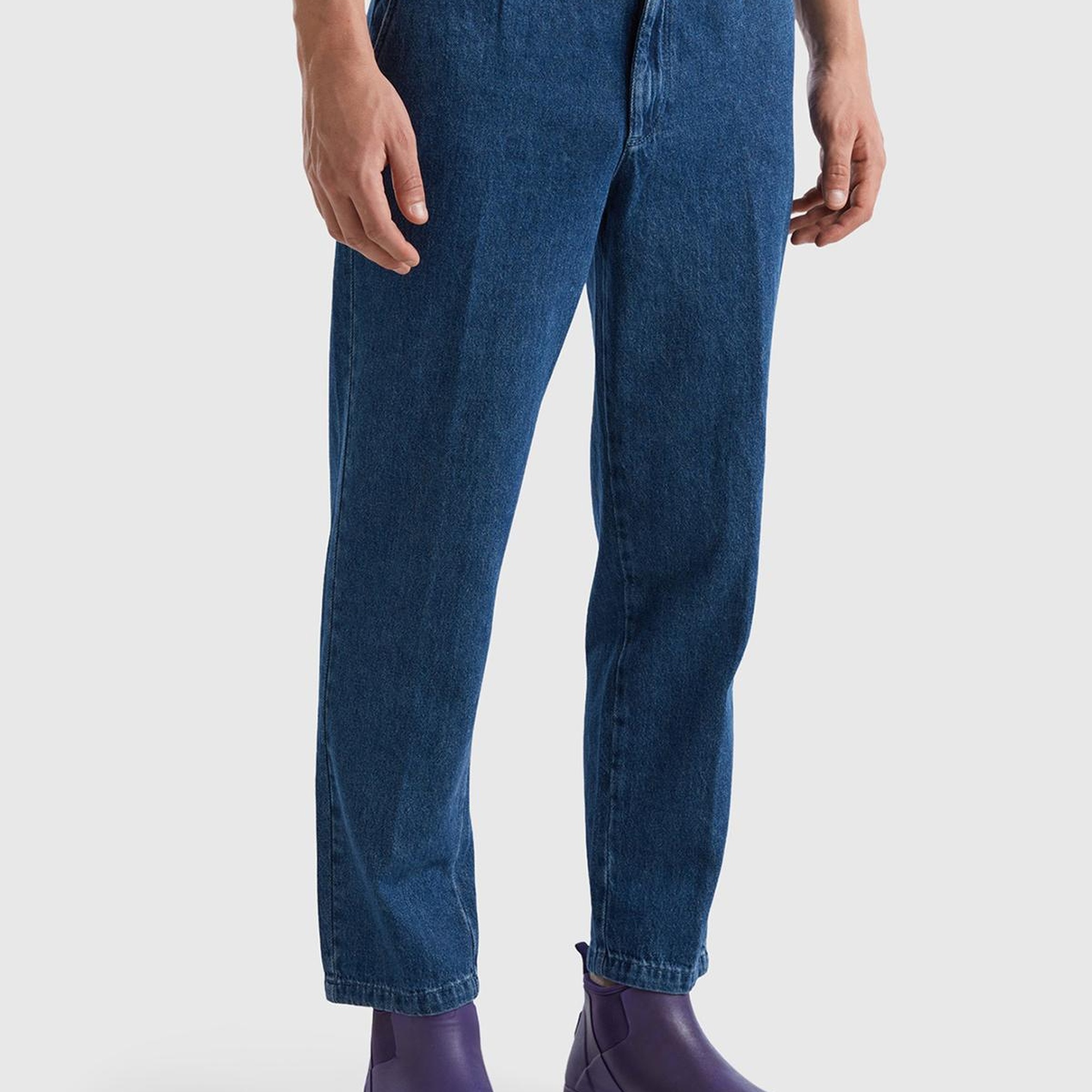 Erkek Denim Chino Regular Fit Denim Pantolon