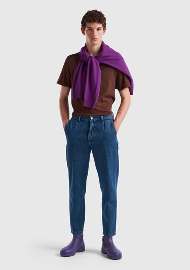  Erkek Denim Chino Regular Fit Denim Pantolon