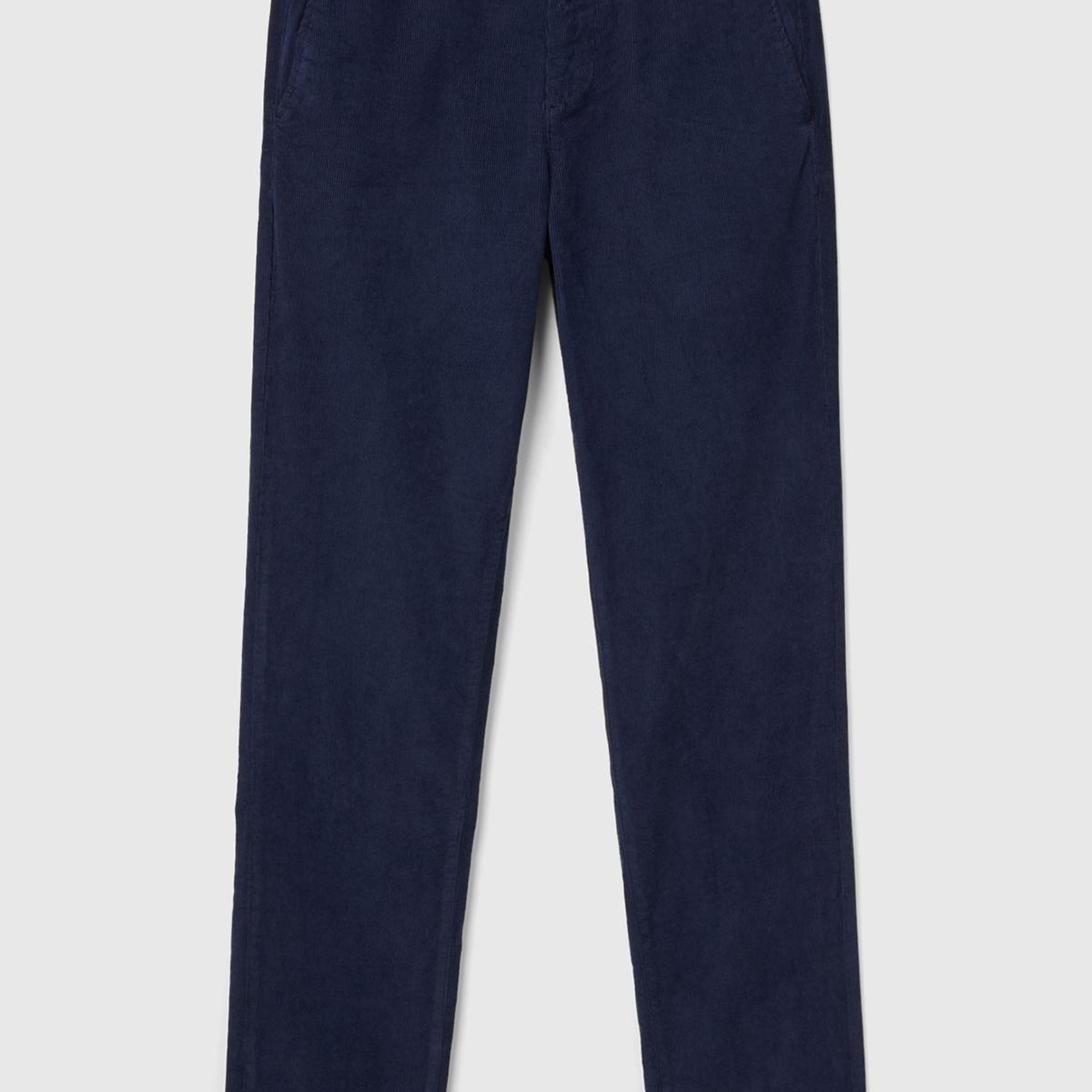 Erkek Lacivert Esnek Kadife Pantolon