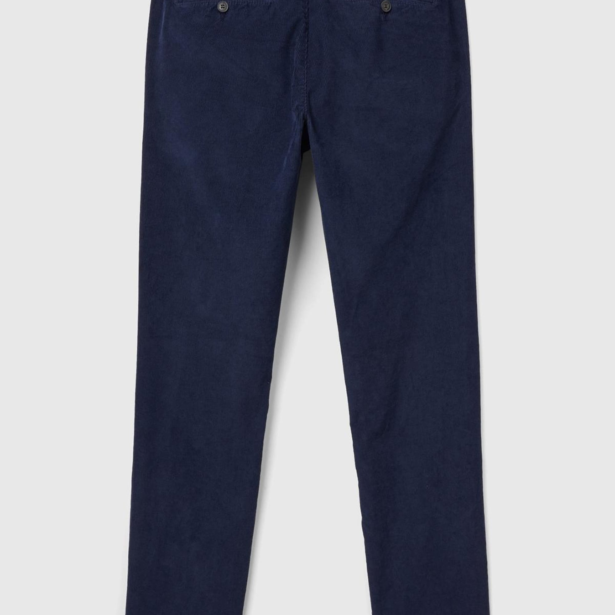 Erkek Lacivert Esnek Kadife Pantolon