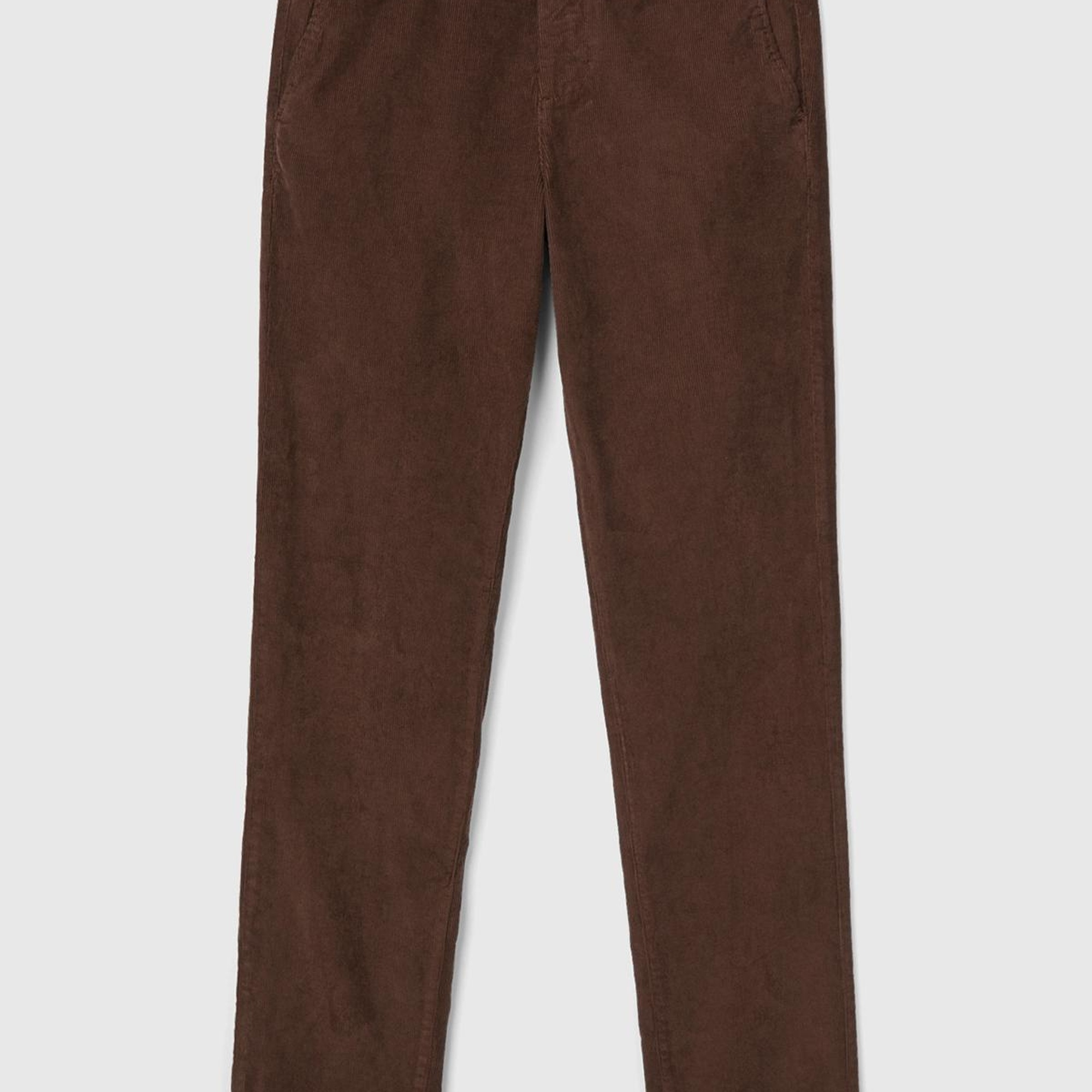 Erkek Koyu Kahverengi Esnek Kadife Pantolon