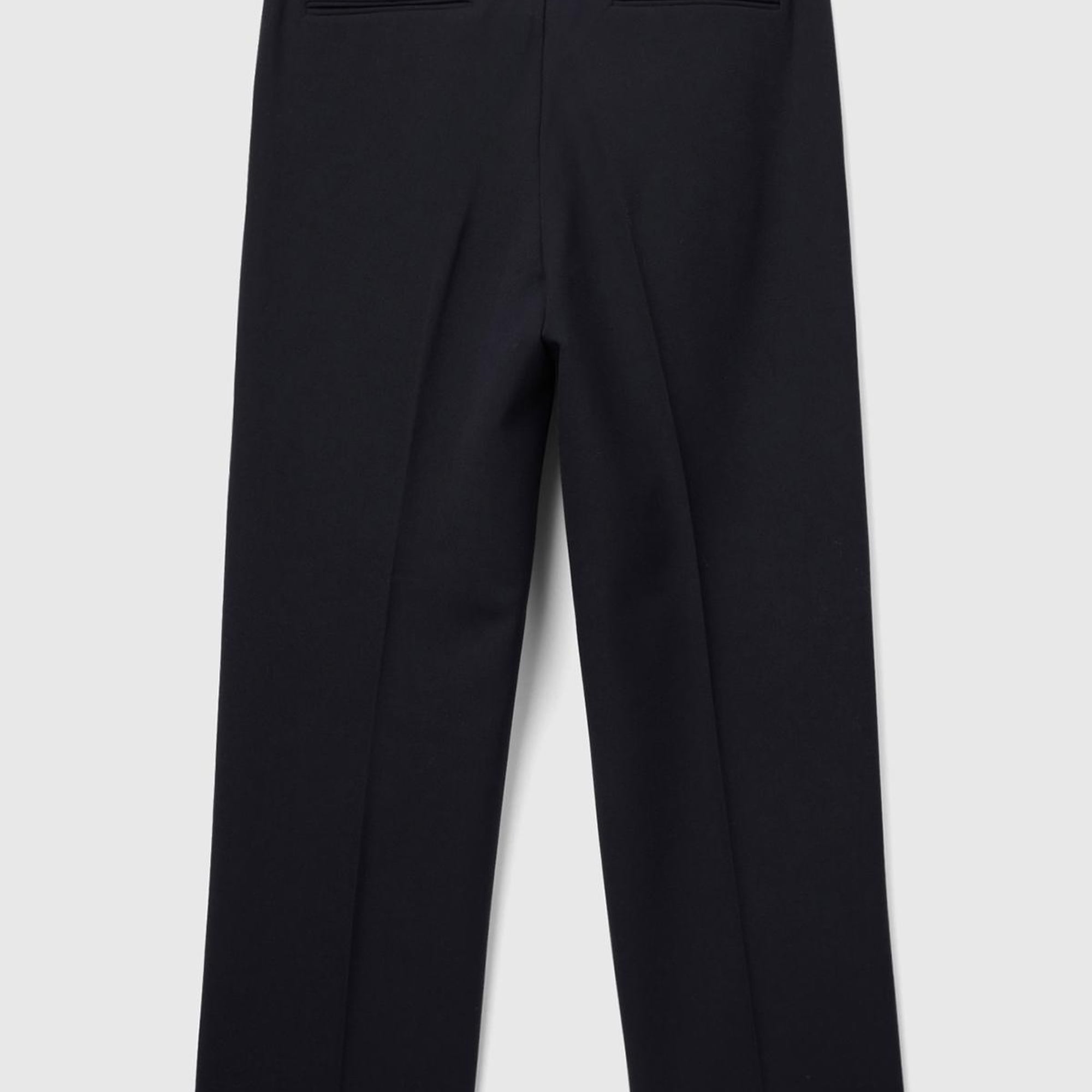 Erkek Siyah Viskoz Karışımlı Bol Paça Pantolon