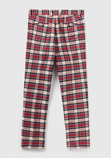  Erkek Taba Mix Viskoz Karışımlı Regular Fit Pantolon