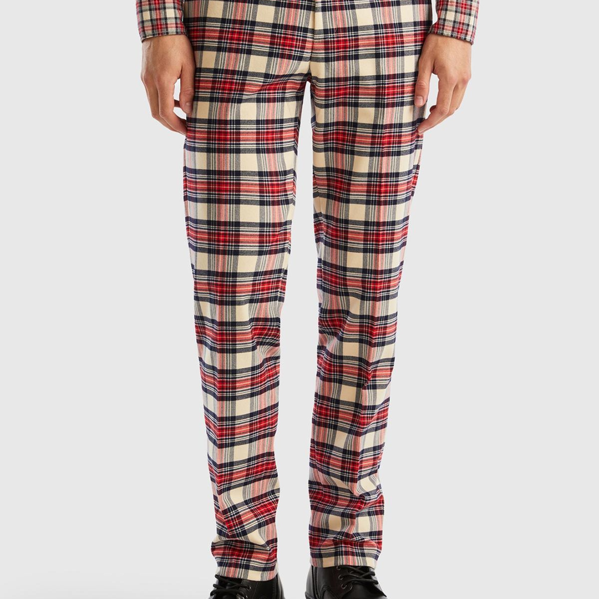 Erkek Taba Mix Viskoz Karışımlı Regular Fit Pantolon