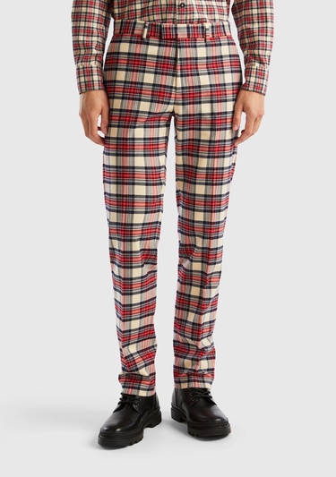  Erkek Taba Mix Viskoz Karışımlı Regular Fit Pantolon