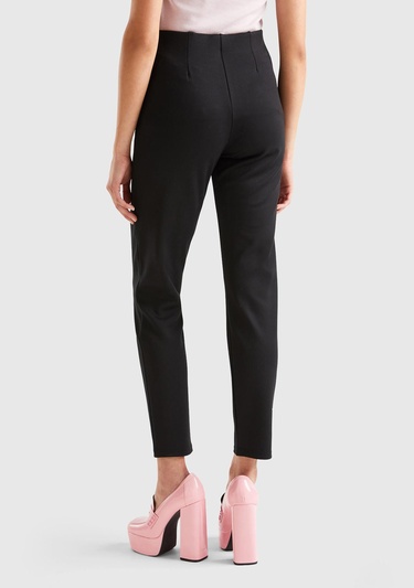  Kadın Siyah Poliviskoz Skinny Fit Pantolon