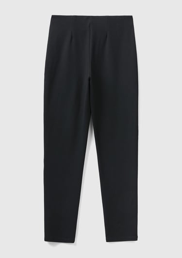  Kadın Siyah Poliviskoz Skinny Fit Pantolon