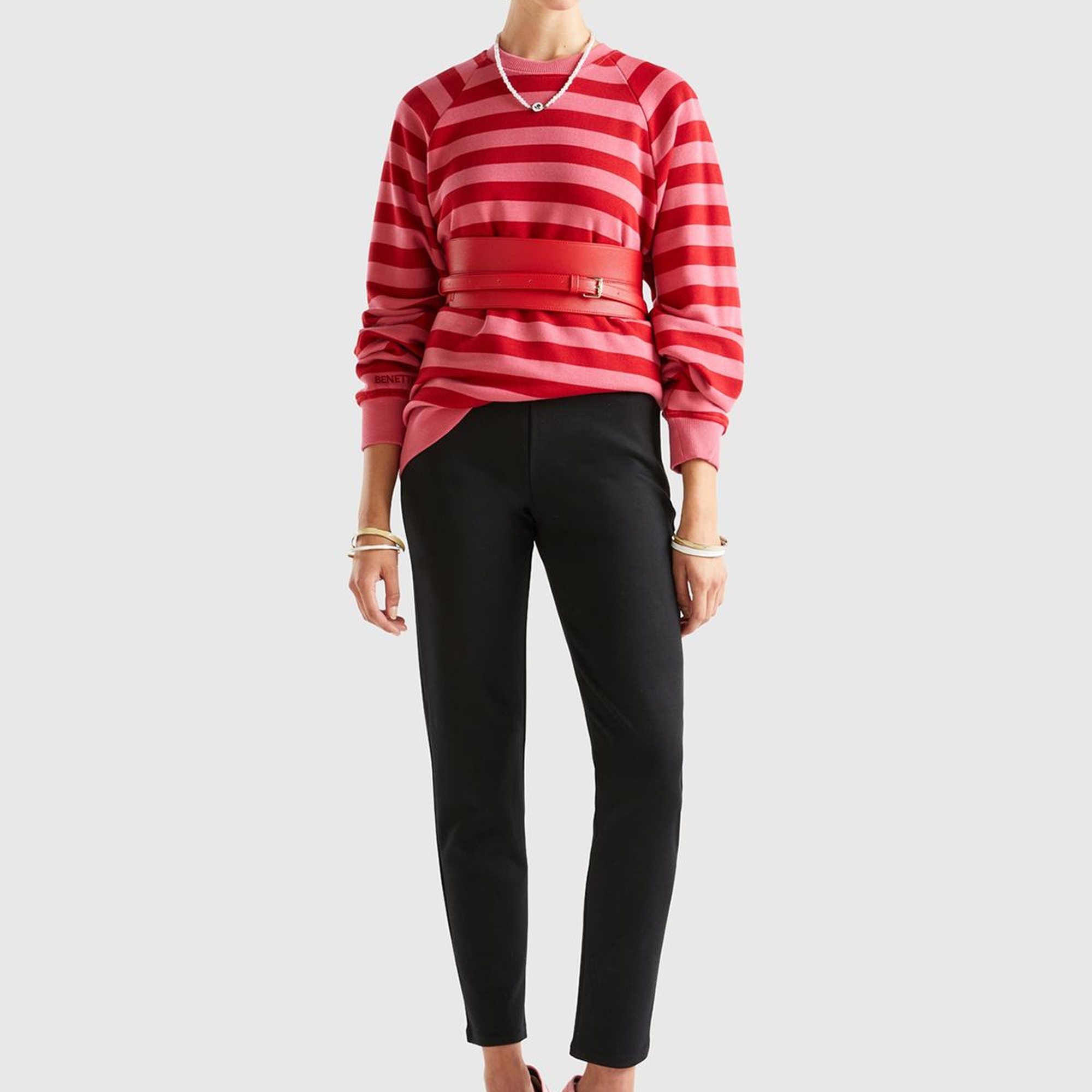 Kadın Siyah Poliviskoz Skinny Fit Pantolon