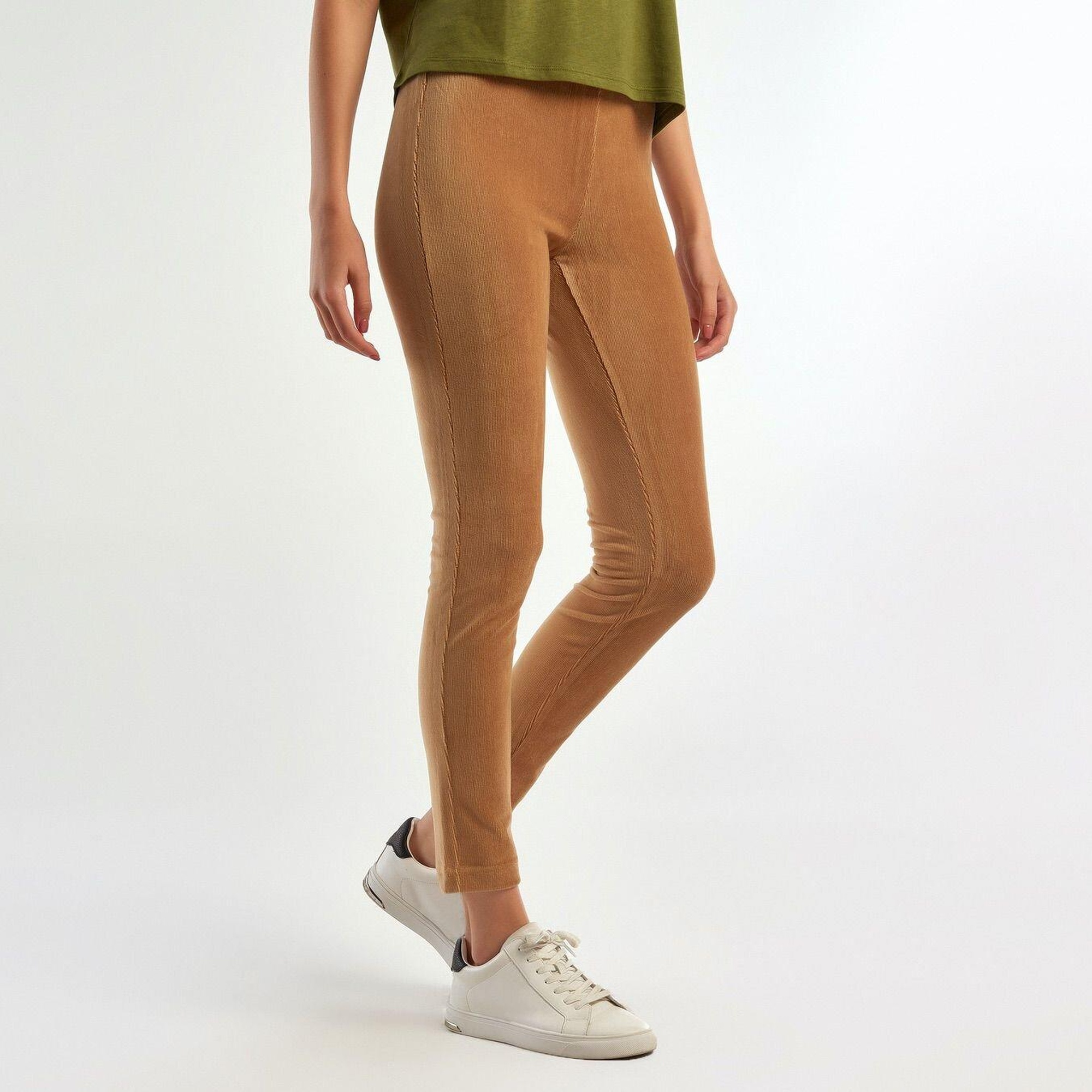 Kadın Taba Koton Karışımlı Tayt